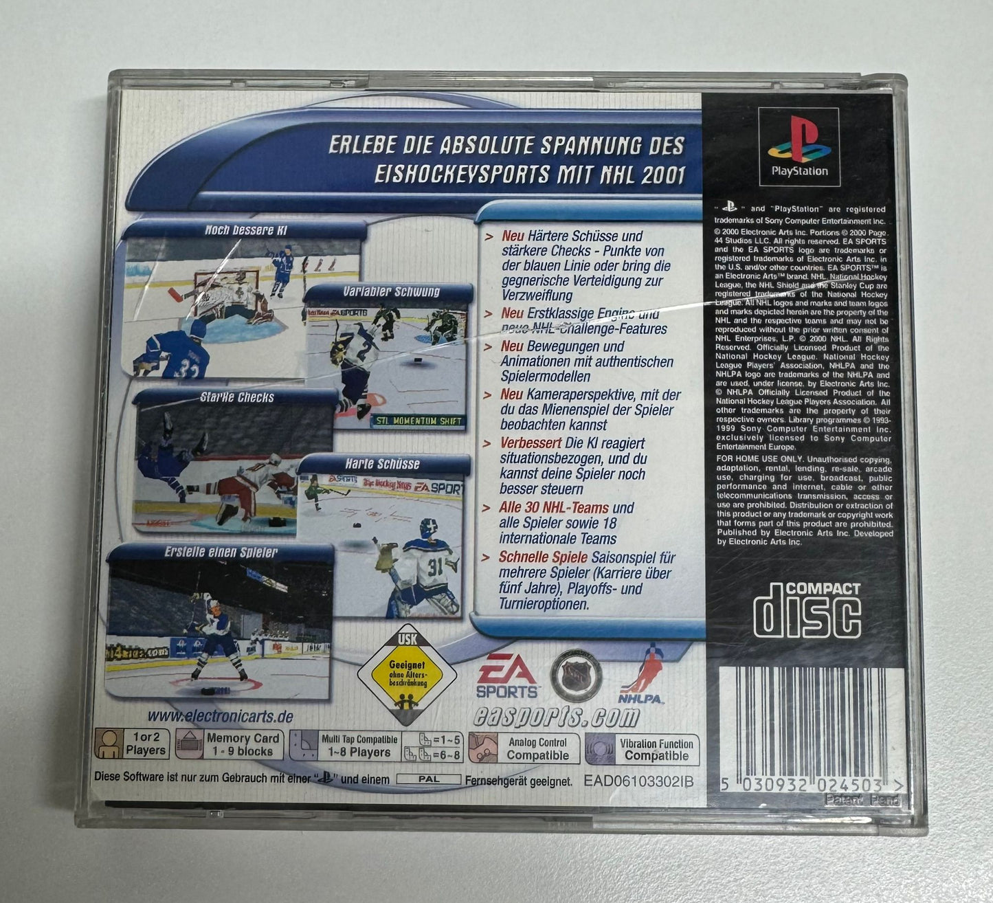 NHL 2001 OVP PS1