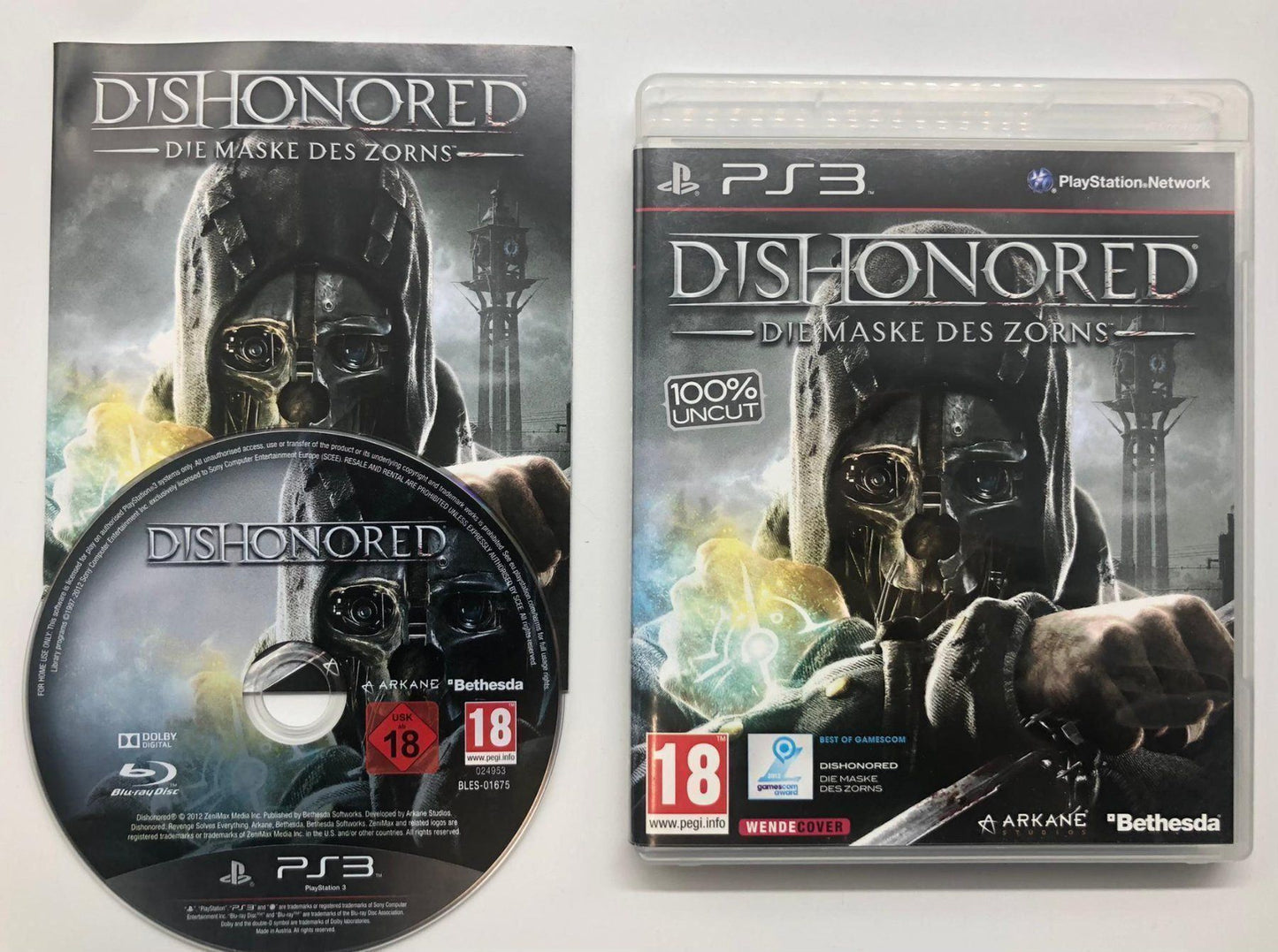 Dishonored Maske des Zorns OVP