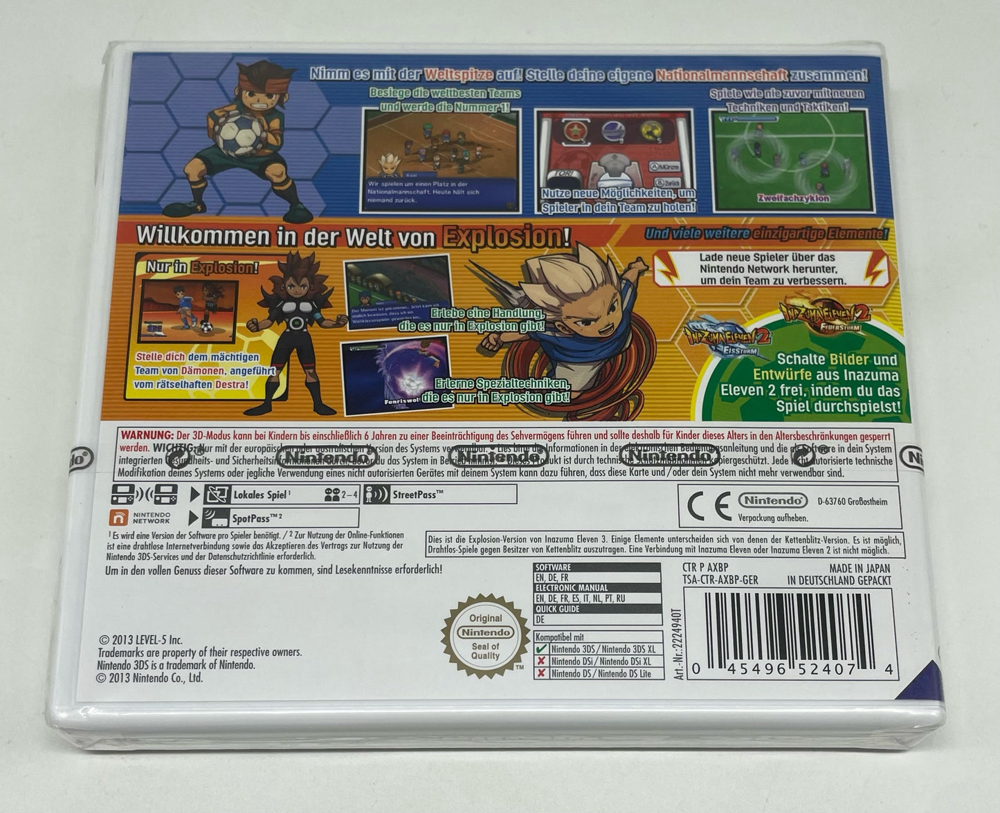INAZUMA ELEVEN 3: Explosion OVP *sealed*