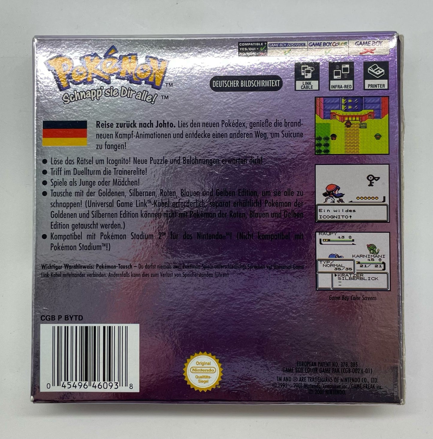 Pokemon Kristall-Edition mit OVP