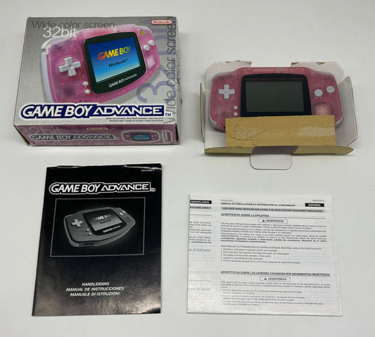 Game Boy Advance Clear Red / Rosa / Pink OVP