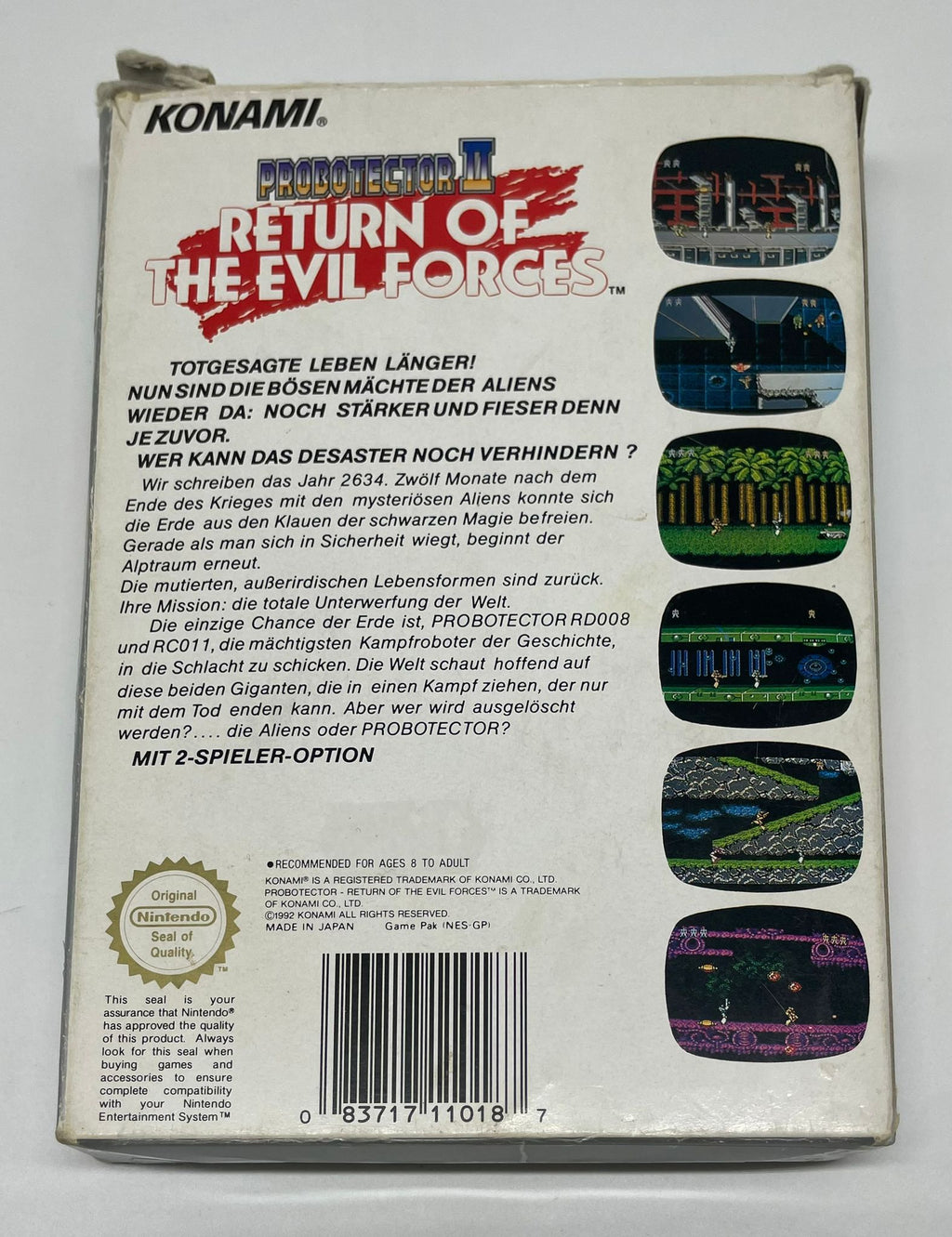 Probotector II: Return of the Evil Forces für Nintendo NES mit OVP – Bild 3