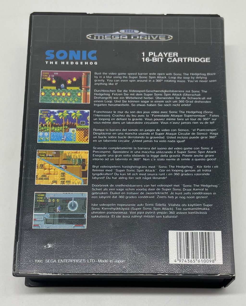 Sonic The Hedgehog für Sega Mega Drive (Japan-Version) mit OVP – Bild 2