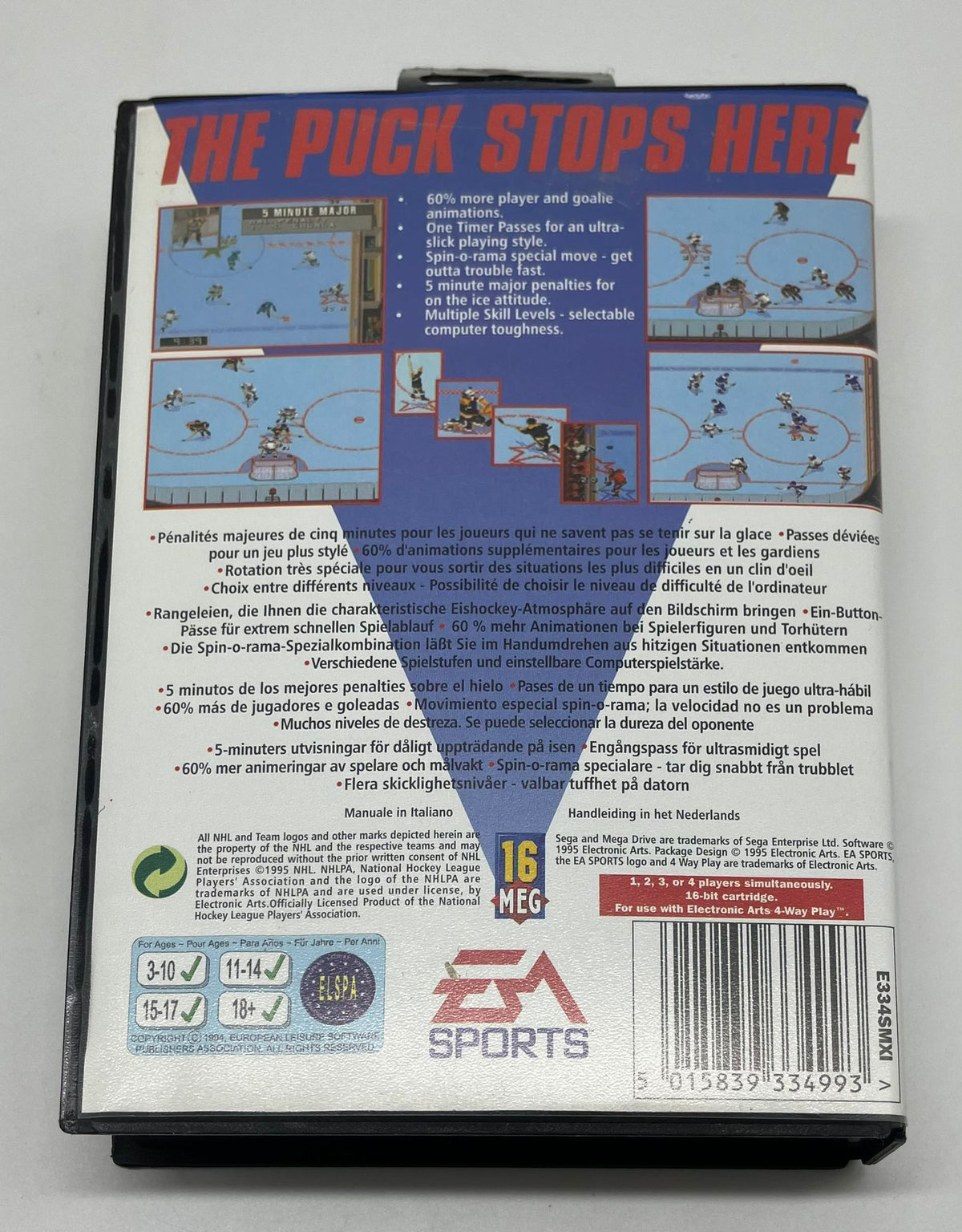 NHL 96 für Sega Mega Drive mit OVP – Bild 2