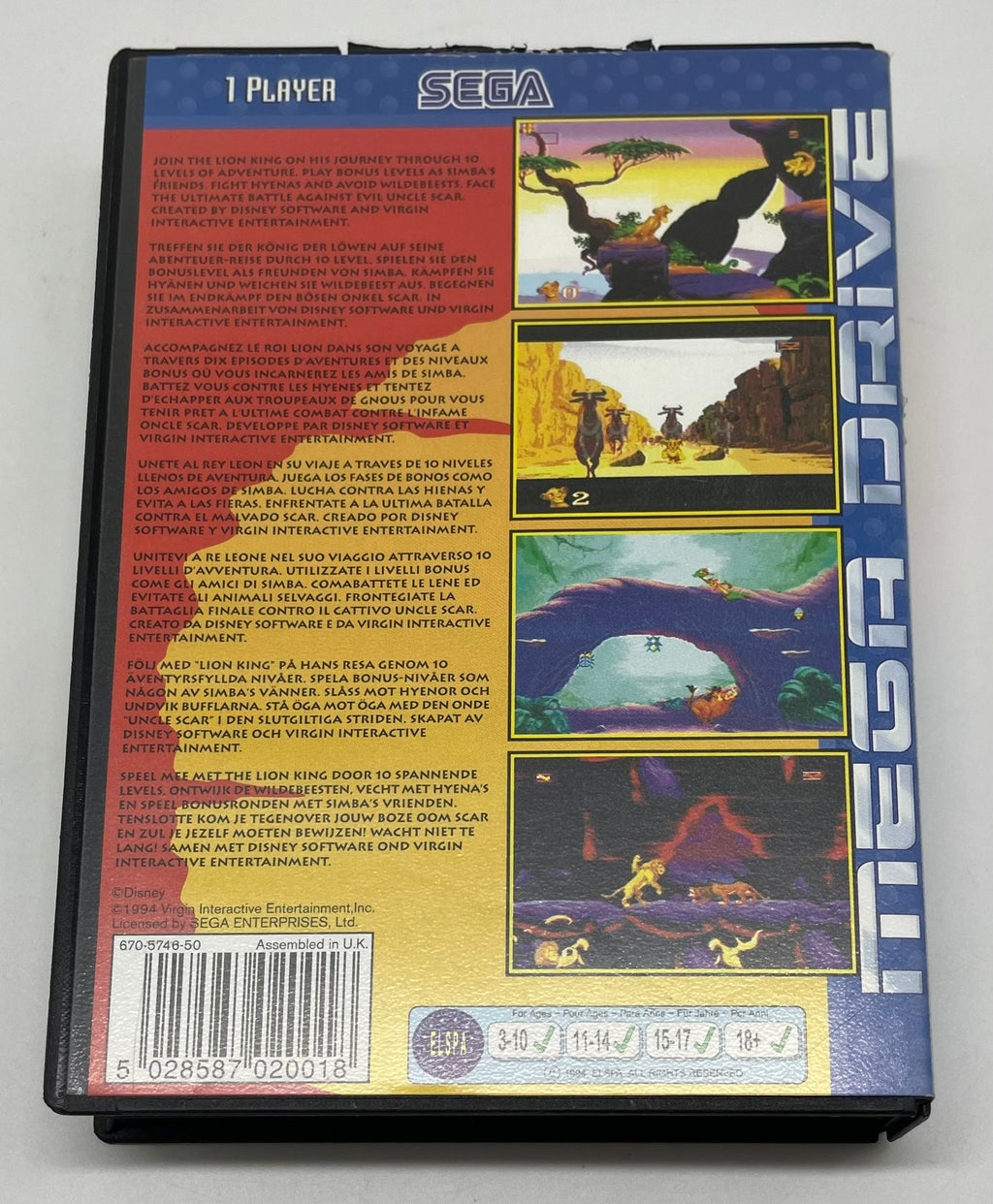 Disney's Der König der Löwen / The Lion King für Sega Mega Drive mit OVP – Bild 2