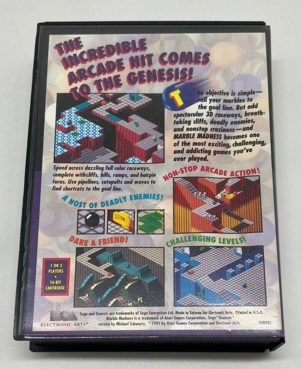 Marble Madness für Sega Mega Drive (US-Version) mit OVP – Bild 2