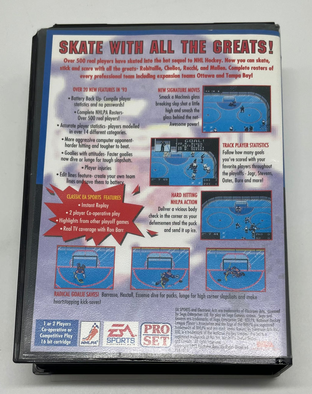 NHLPA Hockey '93 für Sega Mega Drive (US-Version) mit OVP – Bild 2