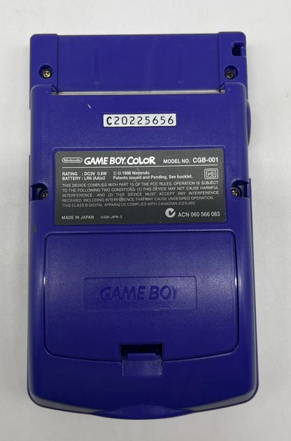 Game Boy Color Lila Rückseite