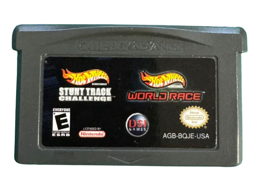 Hot Wheels Stunt Track Challenge + Hot Wheels World Race GBA Modul