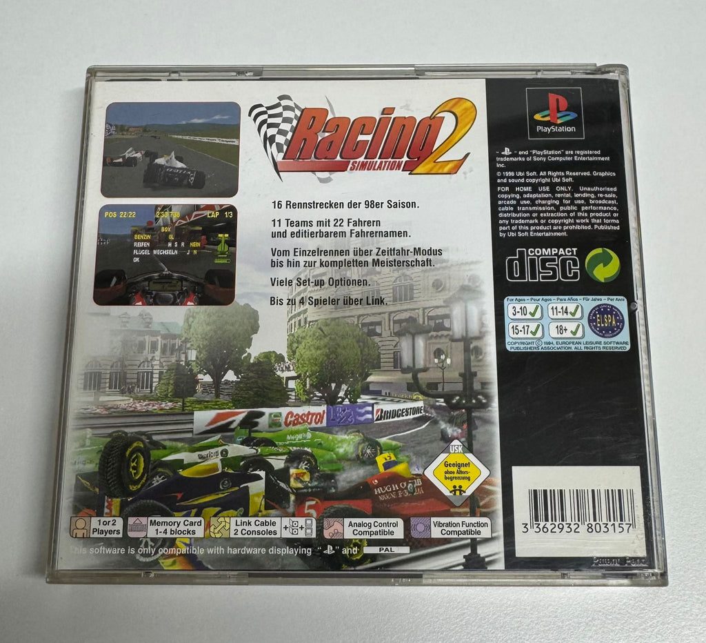 Racing Simulation 2 für PlayStation 1 mit OVP – Bild 2