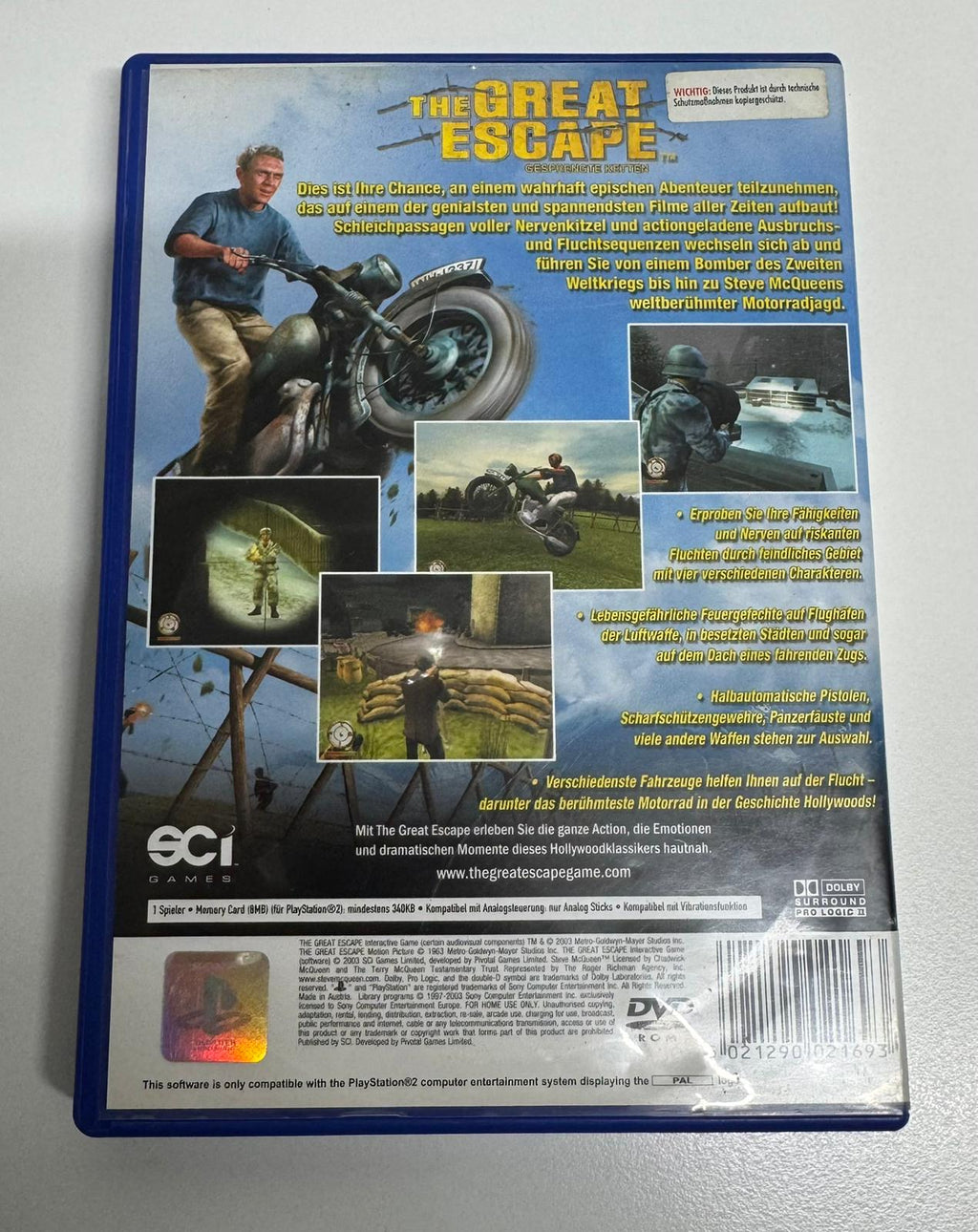 The Great Escape: Gesprengte Ketten für PlayStation 2 mit OVP – Bild 2