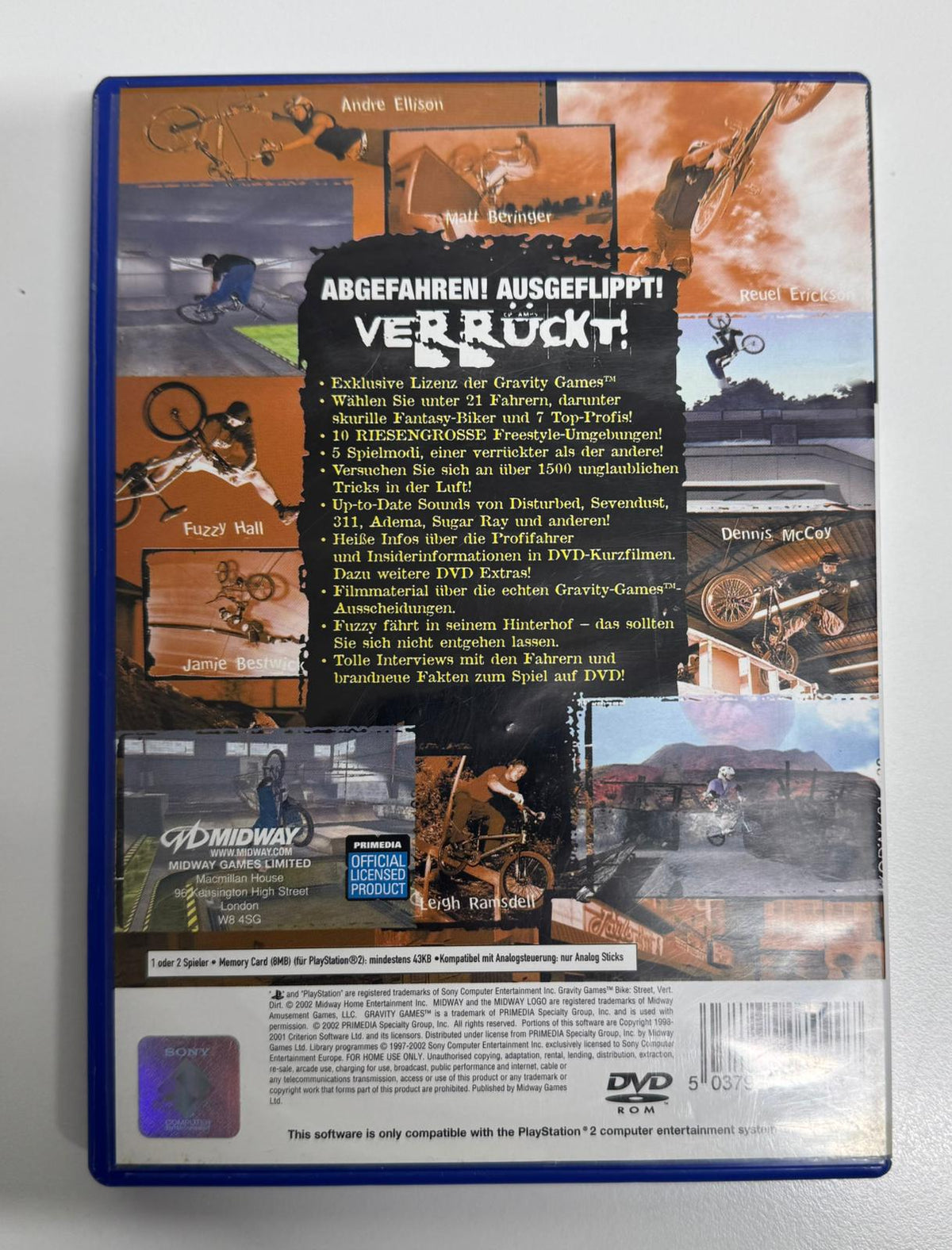 Gravity Games Bike: Street Vert Dirt für PlayStation 2 mit OVP – Bild 2