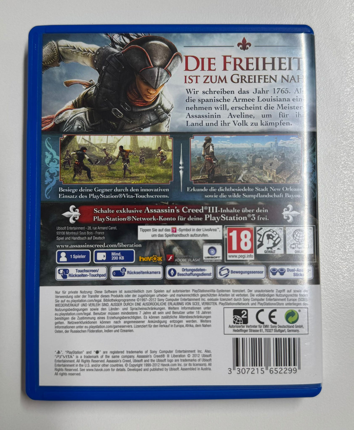 Assassin's Creed III: Liberation für PlayStation Vita mit OVP – Bild 2