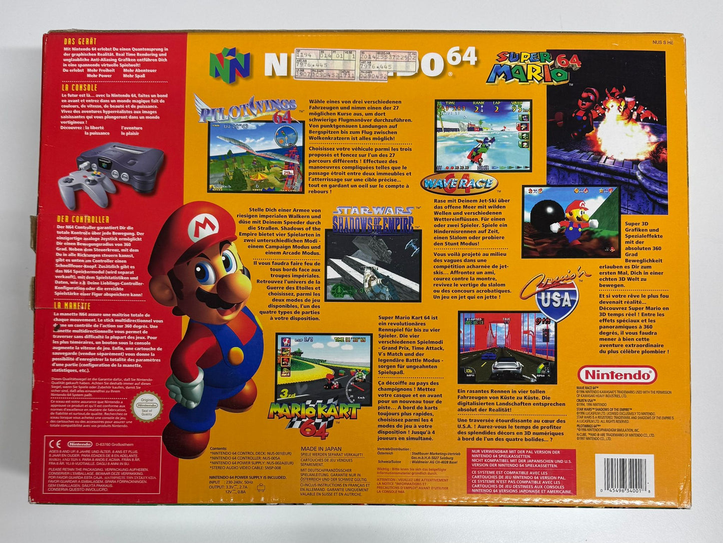 Nintendo 64 Konsole Schwarz OVP