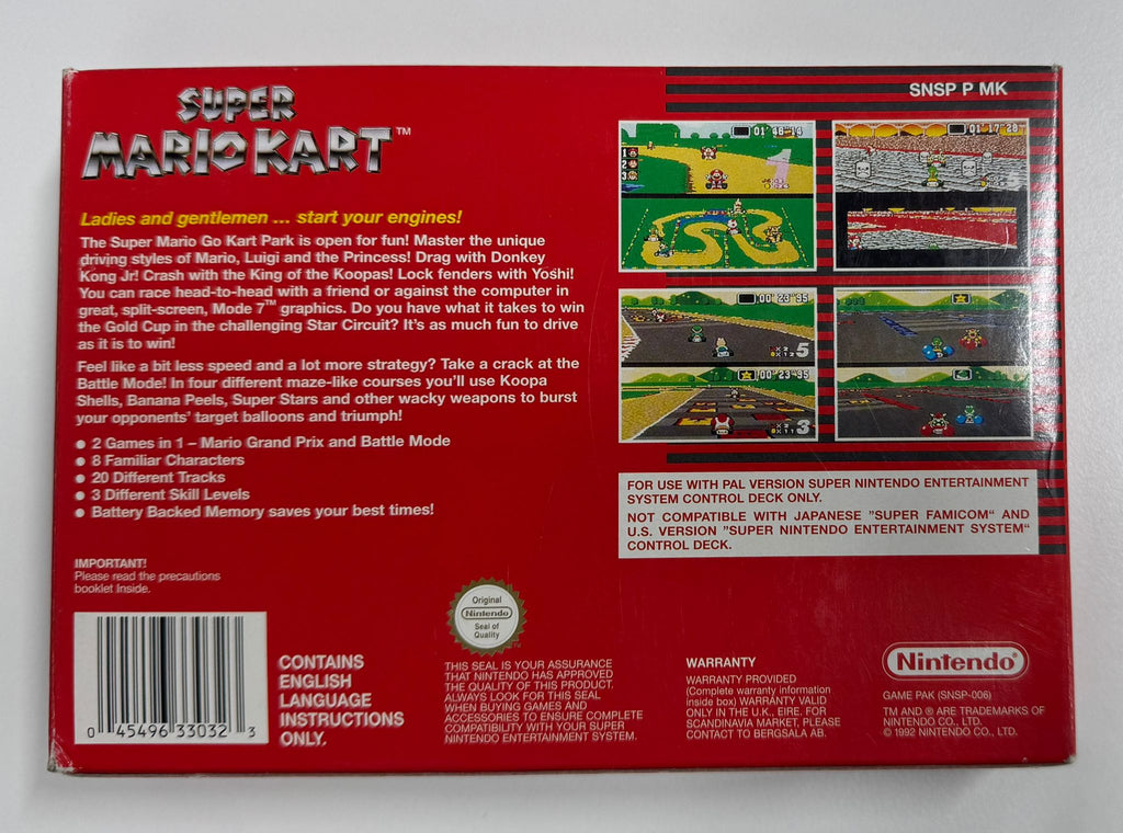 Super Mario Kart für Super Nintendo (SNES) mit OVP – Bild 3