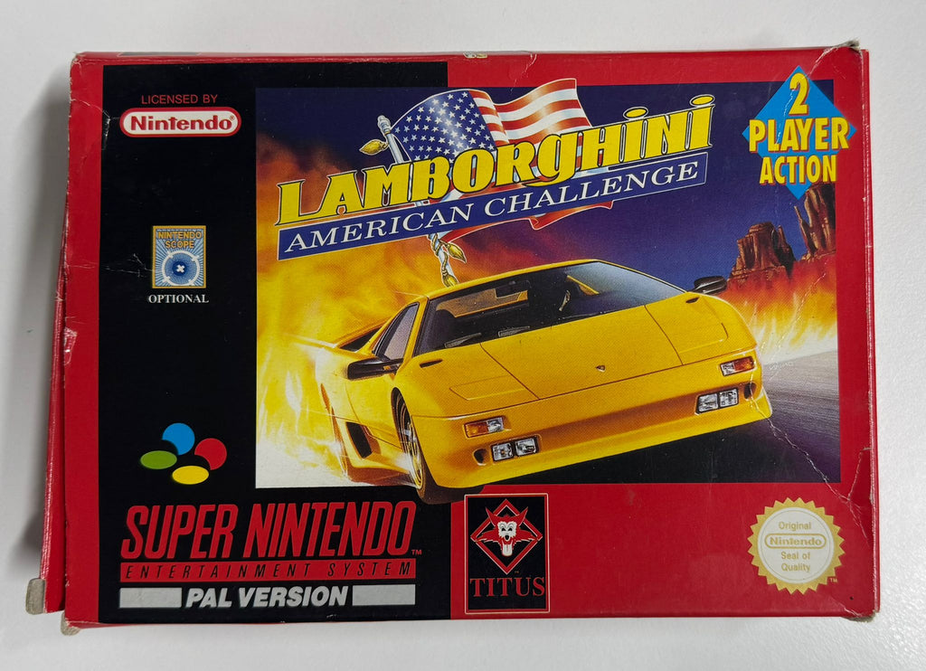 Lamborghini American Challenge für Super Nintendo (SNES) mit OVP – Bild 2
