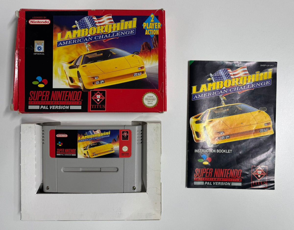 Lamborghini American Challenge für Super Nintendo (SNES) mit OVP