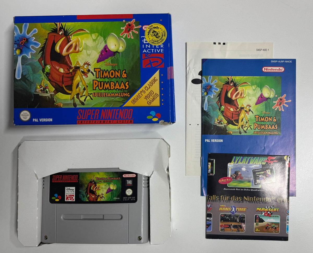 Disney's Timon & Pumbaa's Jungle Games für Super Nintendo (SNES) mit OVP