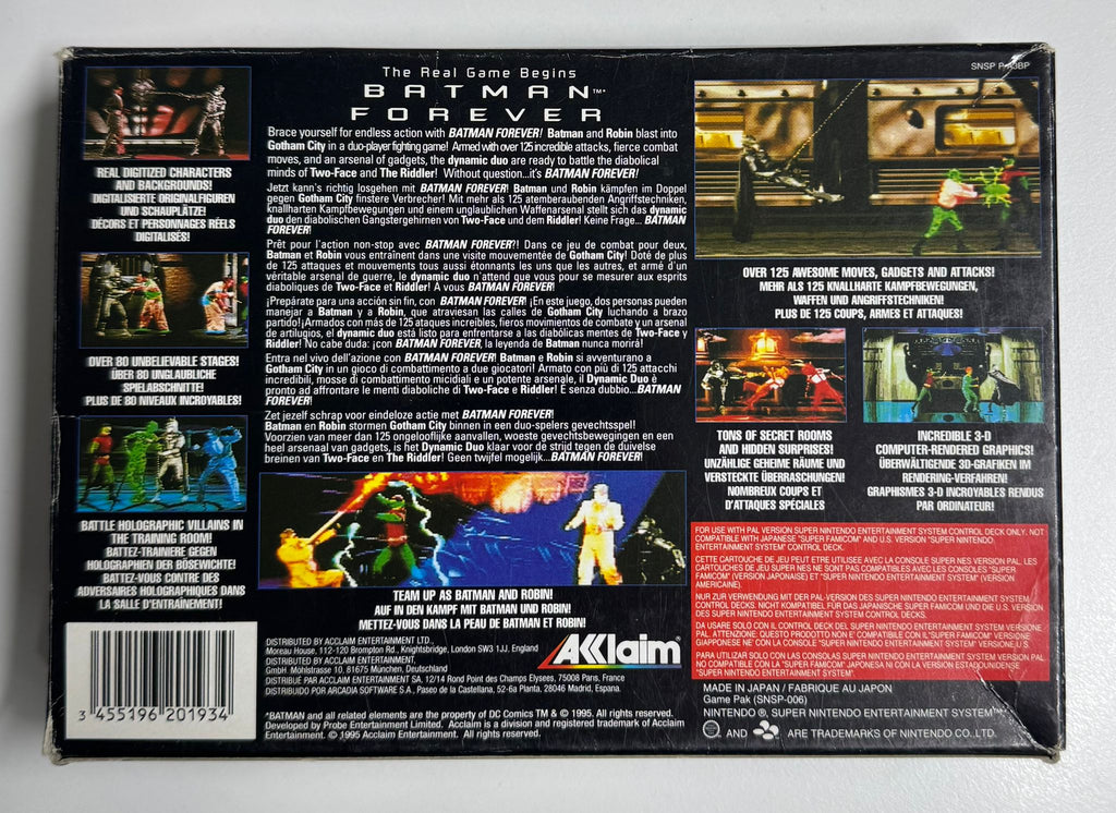 Batman Forever für Super Nintendo (SNES) mit OVP – Bild 3