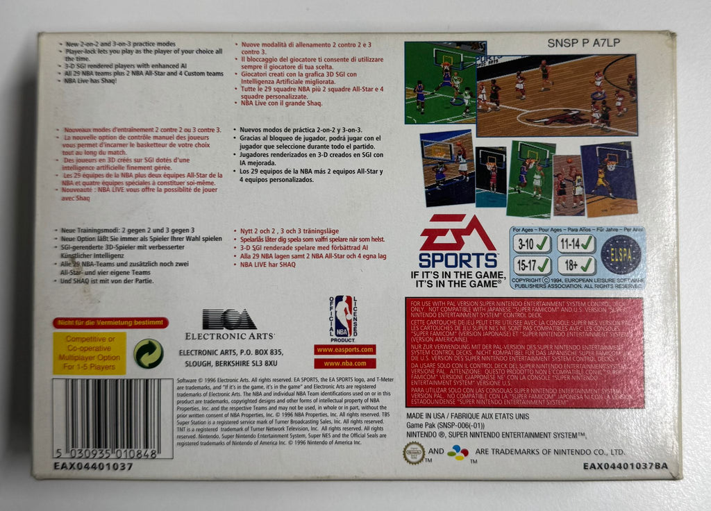 NBA Live 97 für Super Nintendo (SNES) mit OVP – Bild 3
