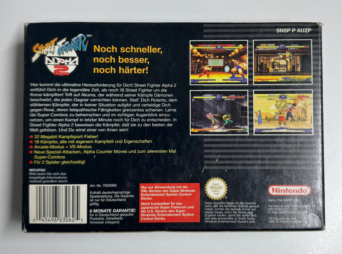 Street Fighter Alpha 2 für Super Nintendo (SNES) mit OVP – Bild 3