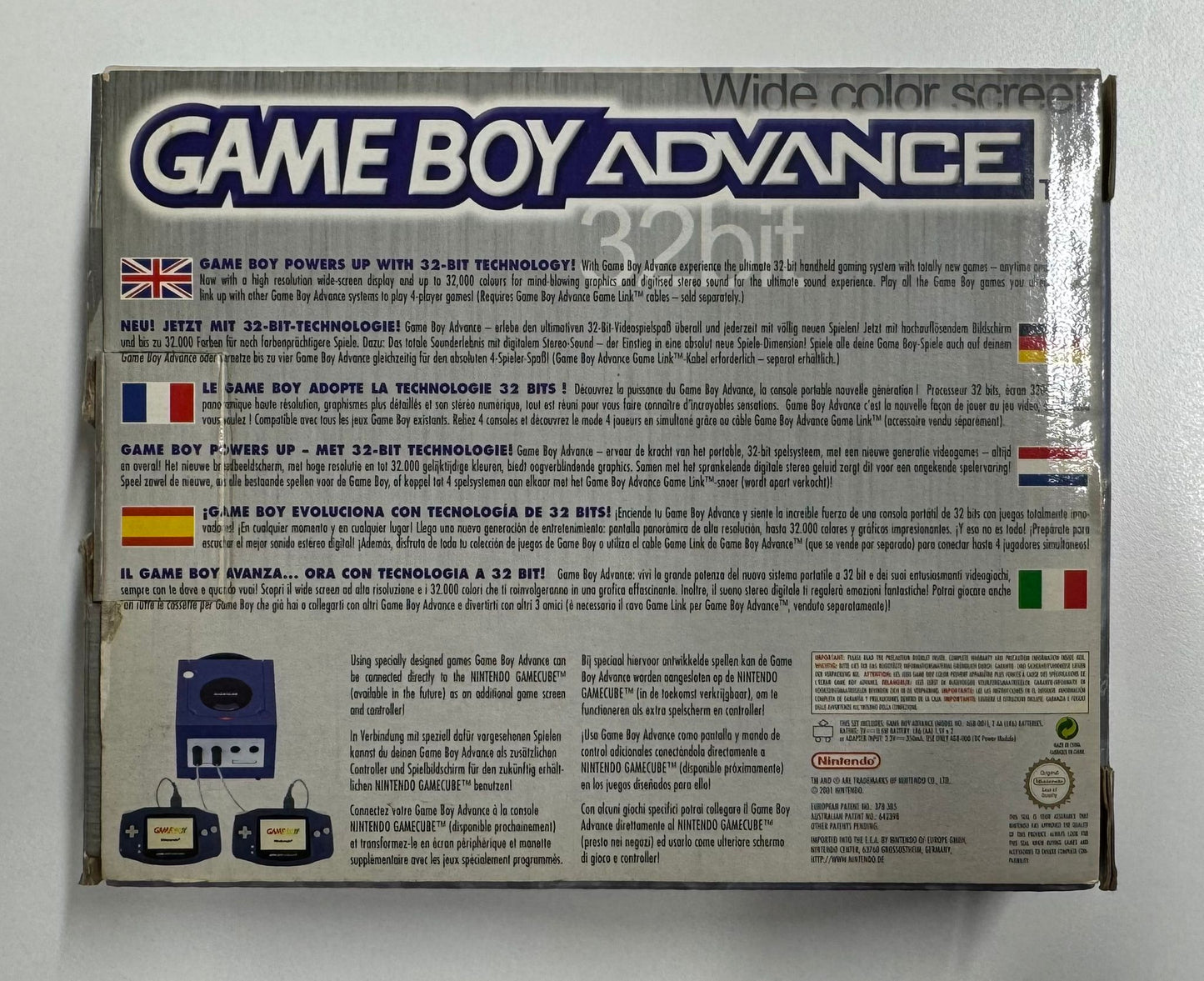 Game Boy Advance Clear Blue OVP