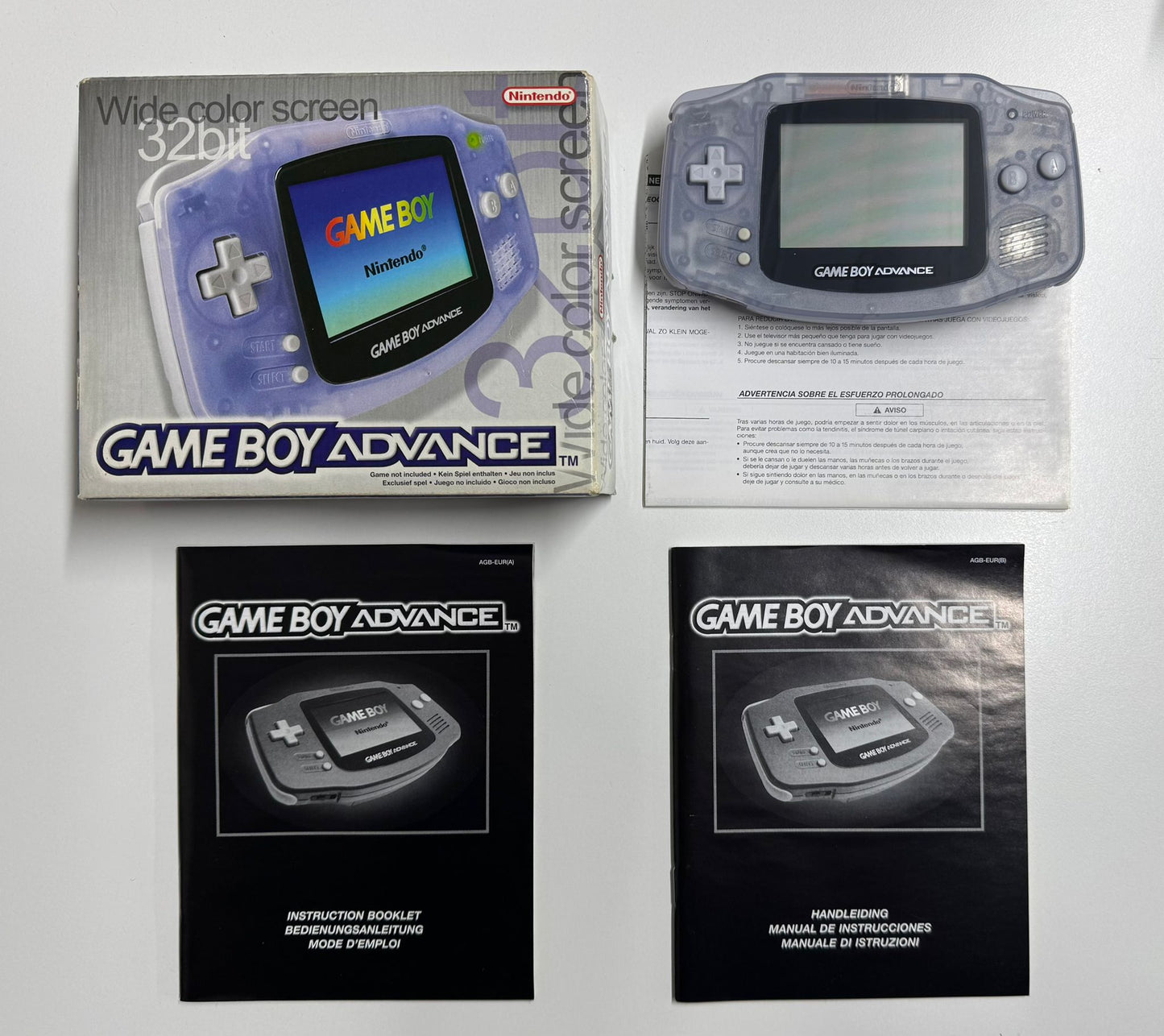Game Boy Advance Clear Blue OVP