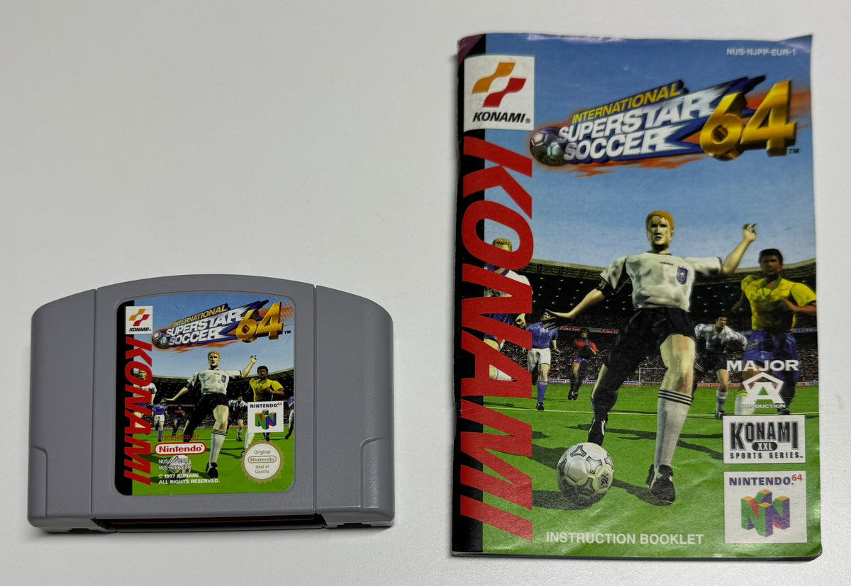 International Superstar Soccer 64 für Nintendo 64 mit Anleitung