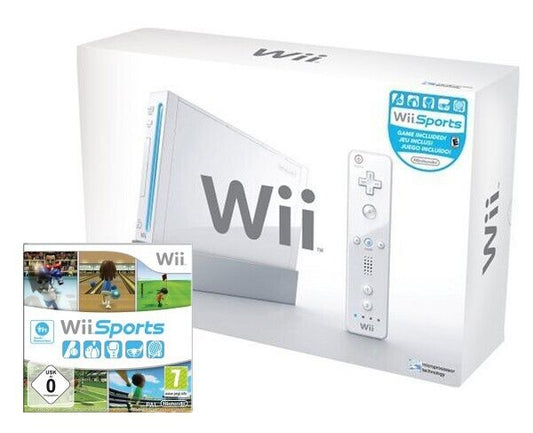 Nintendo Wii - Konsole weiss Sports Pak + Wii Sports OVP