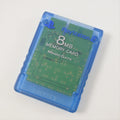 Playstation 2 Memory Card blau Transparent