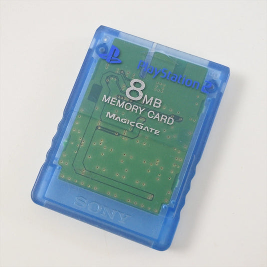 Playstation 2 Memory Card blau Transparent