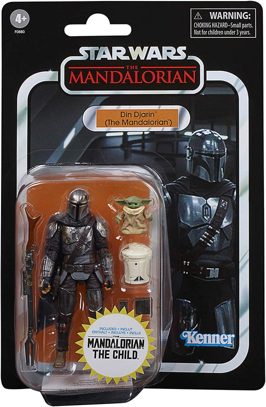 Hasbro: Star Wars - Le Mandalorien "Din Djarin (Le Mandalorien)" Ensemble de figurines d'action de la collection vintage 