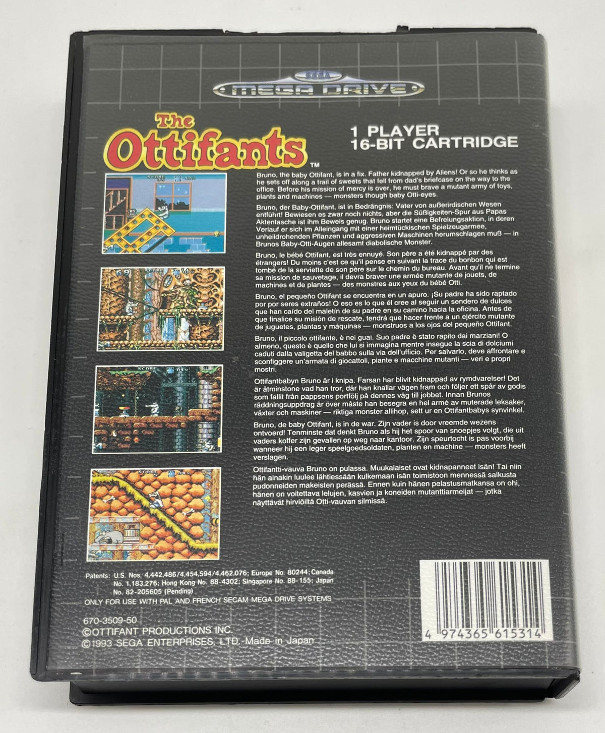 The Ottifants für Sega Mega Drive mit OVP – Bild 3