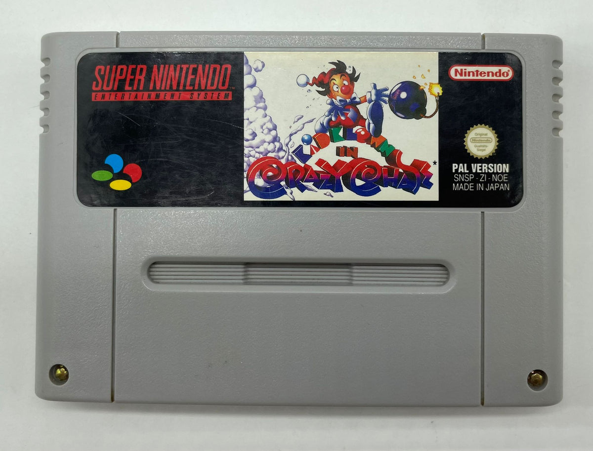 Kid Klown in Crazy Chase für Super Nintendo (SNES) als Modul