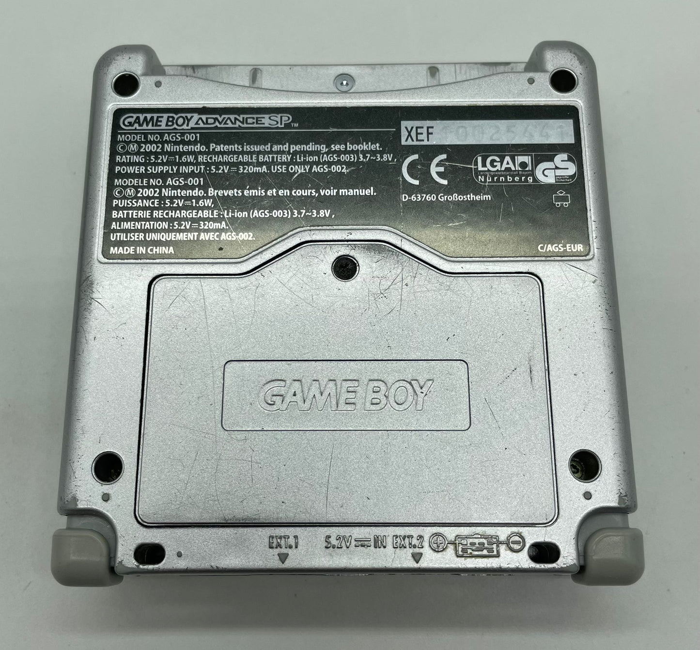 Game Boy Advance SP Silber OVP