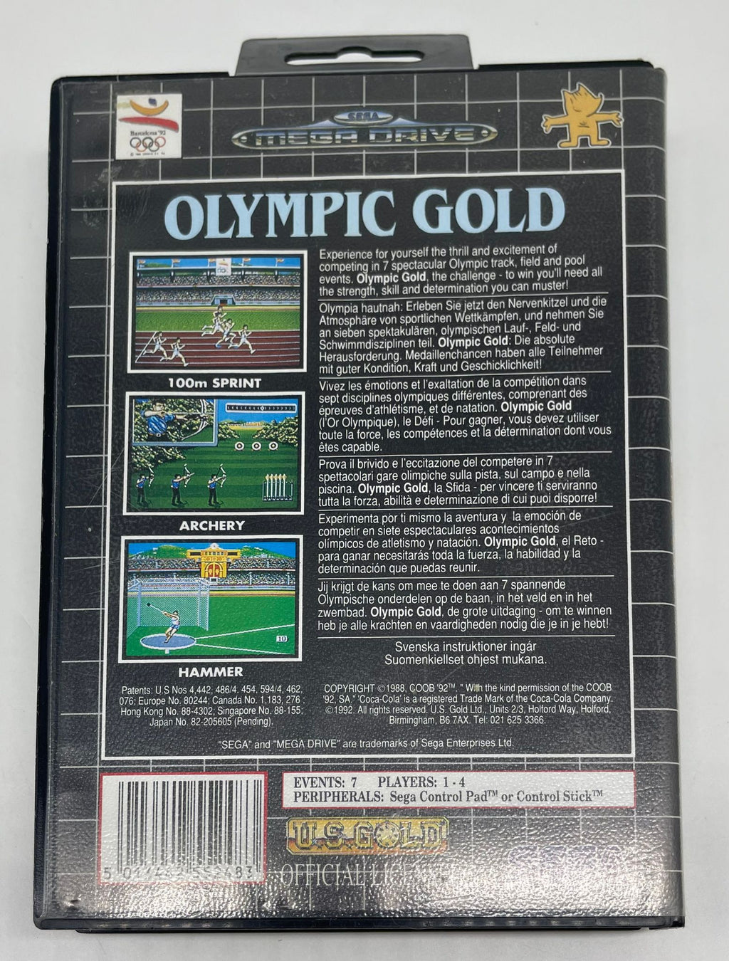 Olympic Gold: Barcelona '92 für Sega Mega Drive mit OVP – Bild 2