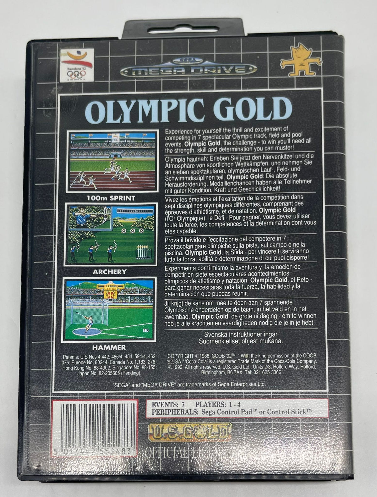 Olympic Gold: Barcelona '92 für Sega Mega Drive mit OVP – Bild 2