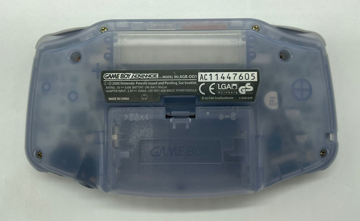Game Boy Advance Violet Clair