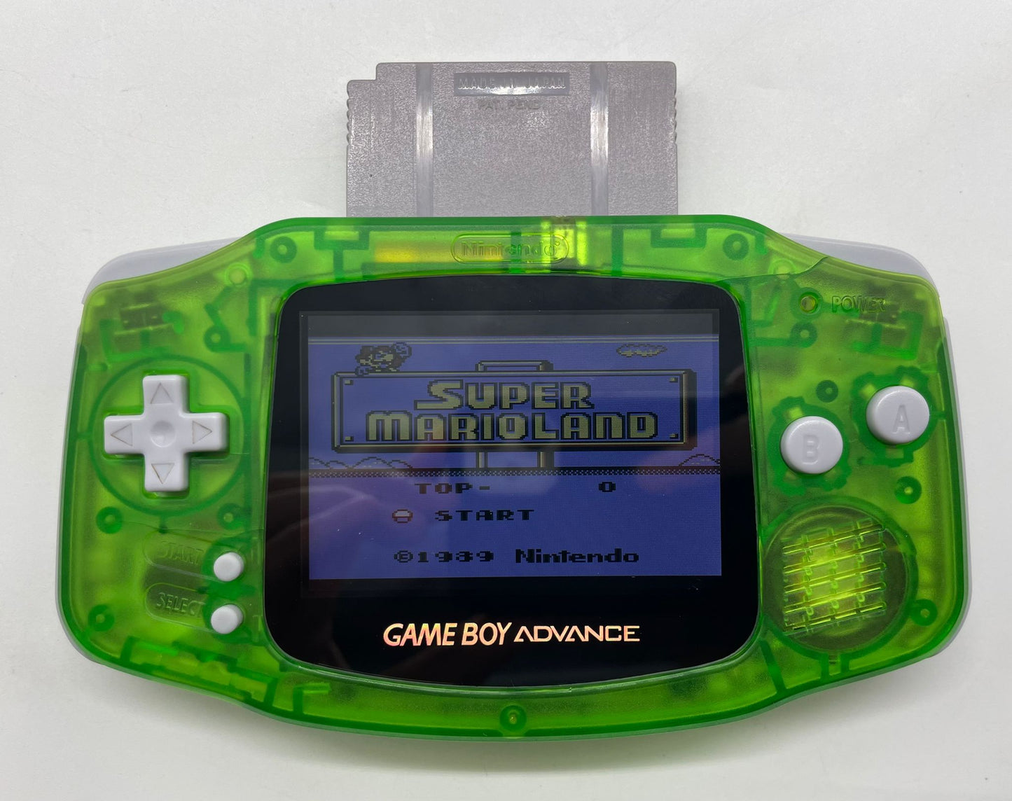 Game Boy Advance mit Backlight (IPS V2) grün Clear