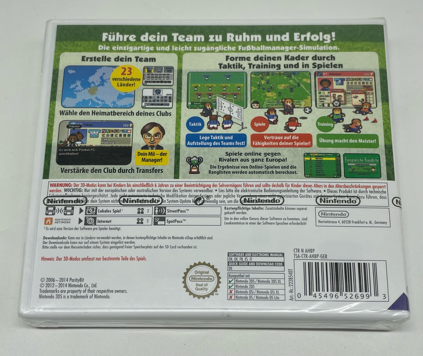 Nintendo 3DS Pocket Footbal Club - Downloadcode *sealed*